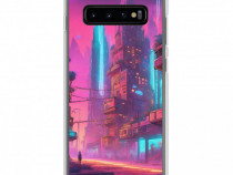 Husa telefon Electric Scape Clear Samsung Galaxy S10