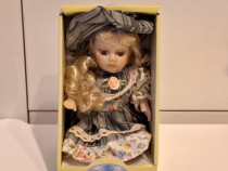 Papusa de portelan - Porcelain Doll, 25cm, Par Blond