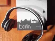 Casti cu microfon bluetooth stereo Gembird Berlin, Albe