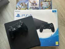 Playstation 4 SLIM 1TB și jocuri