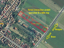 Teren intravilan, 8581 mp, Bran, DN 73