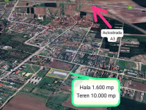 Hala 1.762 mp + Teren 10.000 mp de vanzare Caciulati/Ilfov