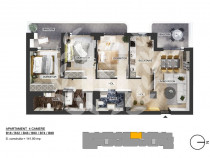 Apartament 4 camere | Plaza Pipera | Bloc finalizat