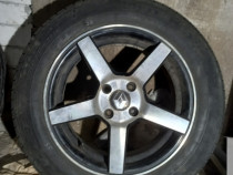 Jante aluminiu aliaj renault clio logan 15 cu cauciucuri goodyear 1nou