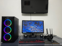 PC CUSTOM AMD Ryzen 5 3500x + monitor 75 Hz + kit gaming