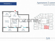 Apartament 2 Camere | 72 mp | Bloc Nou | Metrou Pacii / P...