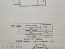 Garsoniera modificată în ap 2 camere