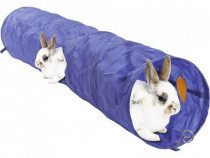 Tunel Karlie Roadster pt. iepuri/ alte animale, 120 cm, albastru