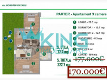 3camere | Colentina | Parter | curte 150mp | bloc nou | parc