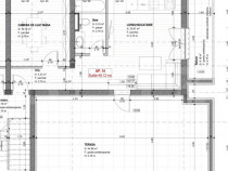 Apartament cu 2 camere, 45 mp utili, terasa 45 mp, zona Bray