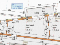 Apartamente cu 2 camere 47 mp, zona Marasti