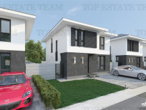 Vila moderna individuala cu 5 camere , 3 bai , Living open s