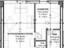 Apartament de vanzare, cu 2 camere, 62 mp, terasă 10 mp, zo