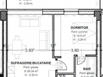Apartament de vanzare, cu 2 camere, 71 mp, terasă 19 mp, zo