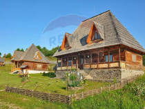 Vanzare 3 case de vacanta si 15750 mp teren, Botiza, Mara...