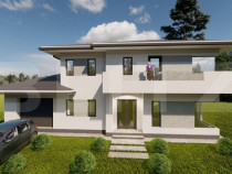 Casa individuala cu garaj, teren 500 mp, la intrare in chint