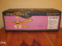 Lustră cu 4 abajururi și ventilator NOUĂ