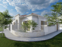 Casa individuala, 4 camere, terasa 22 mpu, curte 300 mp, Lug