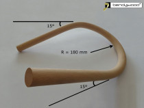Mana curenta din lemn masiv, Bendywood, lemn ptr balustradă