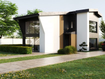 Casă tip Loft Nefinisată - 145 mp utili pe 17 ari teren