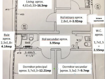 Apartament 3 camere,2 Bai,2 Balcoane-DIRECT DE LA PROPRIETAR! Cetate
