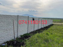 Gard beton stâlpi și plăci