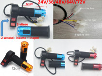 Acceleratie triciclu, bicicleta 24-36-48-64-72V 3 viteze Model 2025!