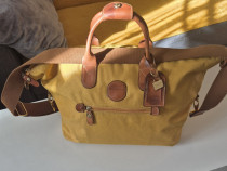 Geantă Bric’s Italy din piele naturală – culoare muștar, impecabilă