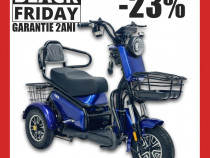 Triciclu electric adulti si varstnici 20ah FARA PERMIS Oferta -23% NOU