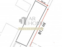 Teren intravilan 1900 mp, langa padure, intrare Gageni Paule