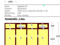 Ramă termopan cu tot cu sticlă