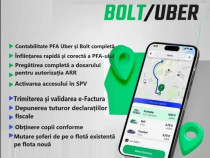 FA Uber/Bolt – contabilitate+gestiune completă+infiintare + e-factura
