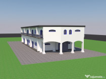 Eforie Nord-Hotel Europa.Teren 719MP+Constructie parter. Proiect P+1+2