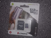 Card de memorie Kingston microSDXC Canvas 512GB A1/C10 SDCS2/512GB