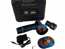 Mini polizor/flex German Meister, 2 acumulatori, 12v și 10 Panze