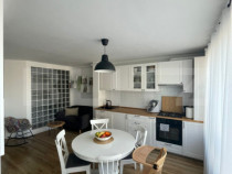 Apartament cu 3 camere, finisat si mobilat, parcare, langa R