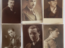 6 fotografii / cărți poștale vintage de studio, &icirc;nceput sec XX, Sighet