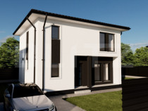 Casa moderna, materiale premium, 150 mp construiti, zona rez