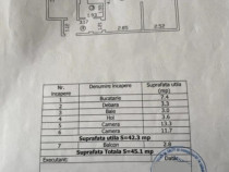Inel 2, apartament 2 camere, etaj 1, gaze, vanzari Constanta