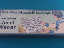 Joc educativ de invatat limba germana, Buchstaben - Setzkast