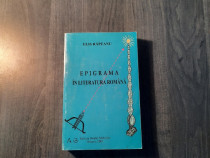 Epigrama in literatura romana Elis Rapeanu