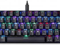 Tastatura gaming mecanica Motospeed CK61, RGB, Neagra, NOUA!