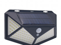Panou Led Solar,114 LED, Senzor miscare, Solara, Negru C652