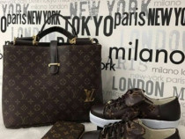 Set Louis Vuitton 3 articole(geanta+adidasi+portofel)