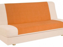 Canapea extensibila pentru dormitor, portocalie