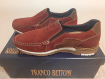 Pantofi barbati-Mocasini piele nubuck Franco Bettoni-nr.43