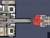 Apartament 3 camere finisaje Premium, pompe de caldura zona