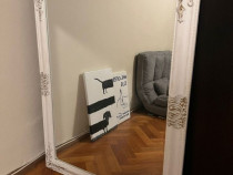 Oglinda decorativa 70x 90 cm . Alba sau Argintie. Stil Vintage