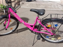 Bicicletă de oraș roz