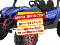 UTV Electric Copii 1-7 Ani UTVMix 603 4x4,2 Loc,Tableta, Roti Moi Blue